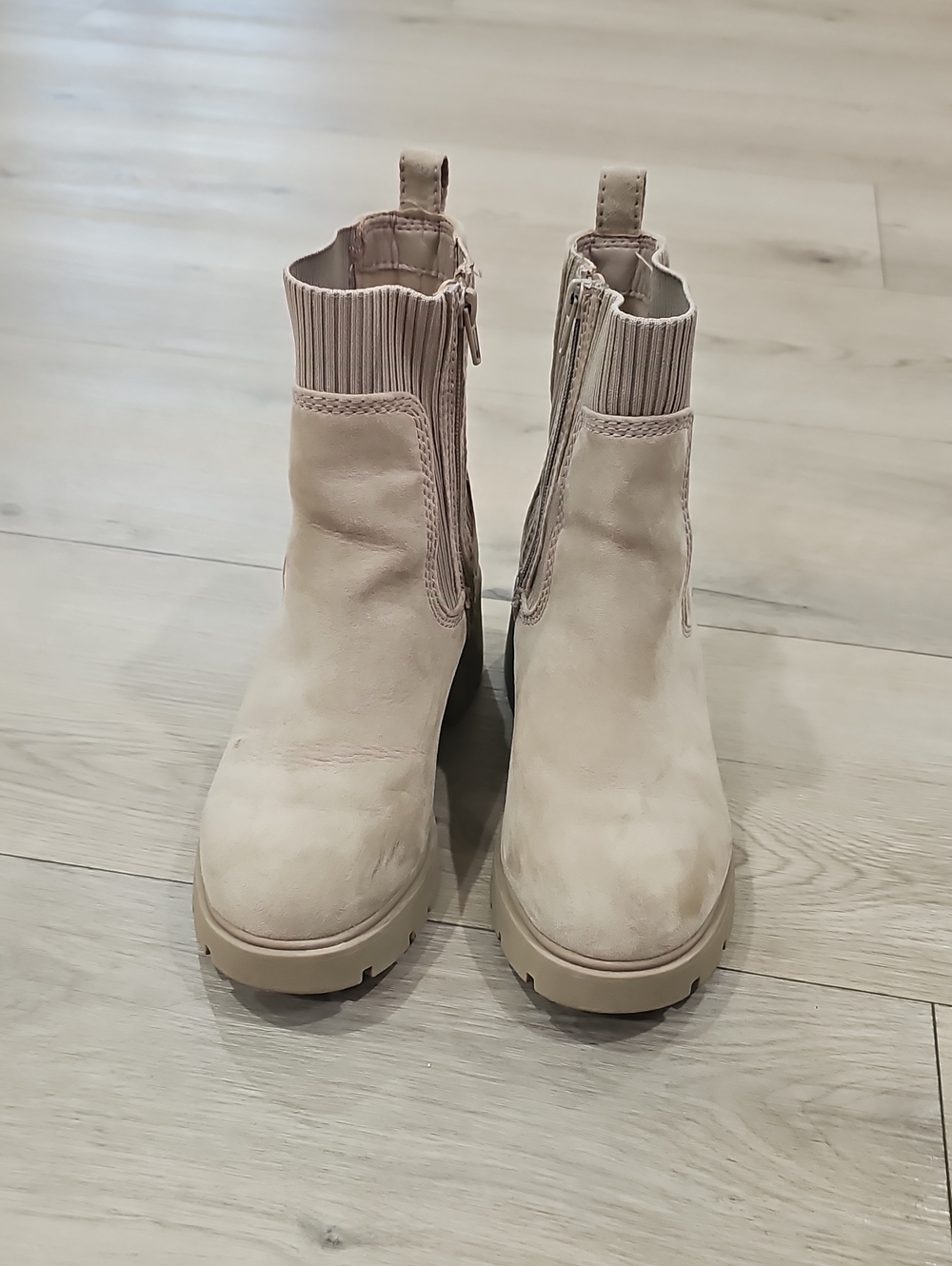 No Boundaries Women's Ankle Boots in Light Taupe